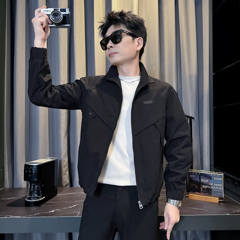 312A-J544-P98控138秋季新款社会小伙夹克外套男潮流韩版上衣B,男装夹克,星座312A