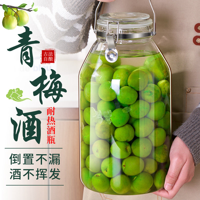 泡酒专用酒瓶空瓶青梅杨梅自酿果酒泡酒玻璃瓶罐高档密封酒坛酒罐,厨房/烹饪用具,密封罐,淘宝优惠券,粉丝福利购,淘宝优惠卷