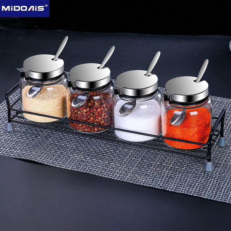 盐罐调料盒套装收纳盒厨房用品