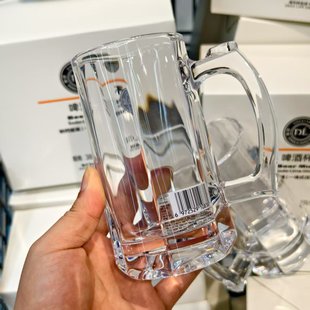 胖东来啤酒杯380ml*2只/盒钠钙玻璃杯加厚胖东来超市正品线上代购