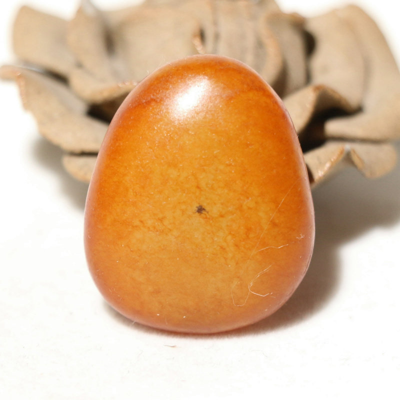 油润19.7克黄沁籽料挂件吊坠把件手玩件和田玉籽玉原石黄玉