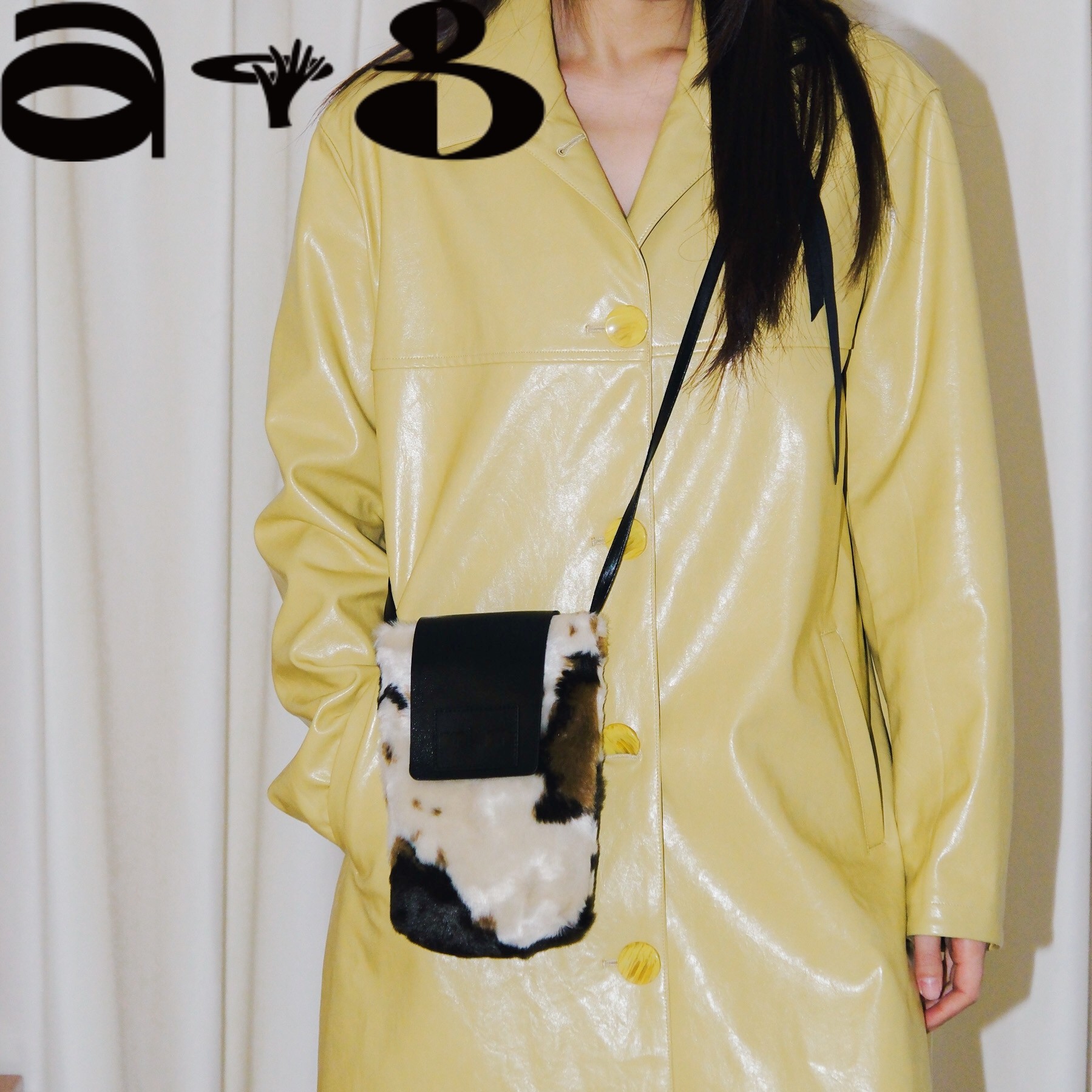 ALLGOODGOODS nin奶牛纹马毛真皮竖款手机包复古小众斜挎迷你包,箱包皮具/热销女包/男包,小方包,淘宝优惠券,粉丝福利购,淘宝优惠卷