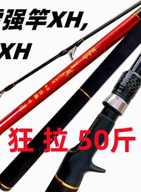 劲炫红狼雷强竿打黑路亚竿xxh