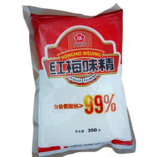 正品红梅味精350克大袋装家用厨房烹饪炒菜汤羹也常叫味素调味料