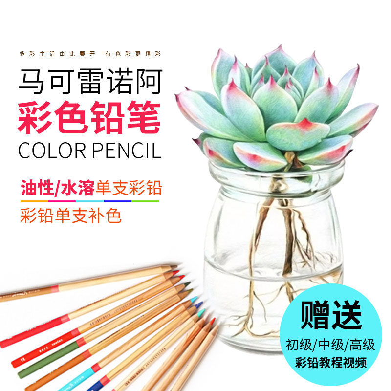 彩铅油性单支包邮美术手绘