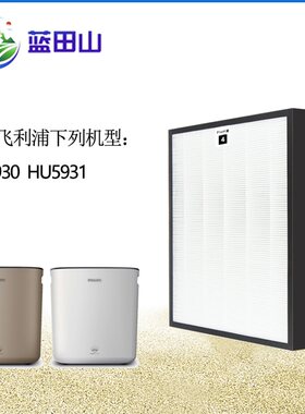 适配飞利浦加湿空气净化器过滤网HU5930 HU5931 FY1114滤芯