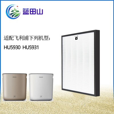 适配飞利浦加湿空气净化器过滤网HU5930 HU5931 FY1114滤芯