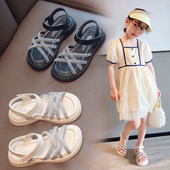 时尚 新款 公主鞋 中大童软底沙滩鞋 女童凉鞋 小女孩儿童凉鞋 2026夏季