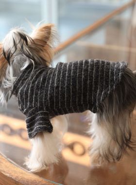宠物狗狗衣服德绒保暖打底衫中小型犬约克夏比熊秋冬加厚高弹发热