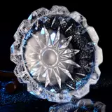 Маленькая стеклянная креативная пепельница для офиса, европейский стиль, делается под заказ, с печатью вашего логотипа