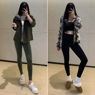 TR进口澳绒打底裤弹力修身提臀显瘦紧身裤秋冬保暖裤子女高腰外穿