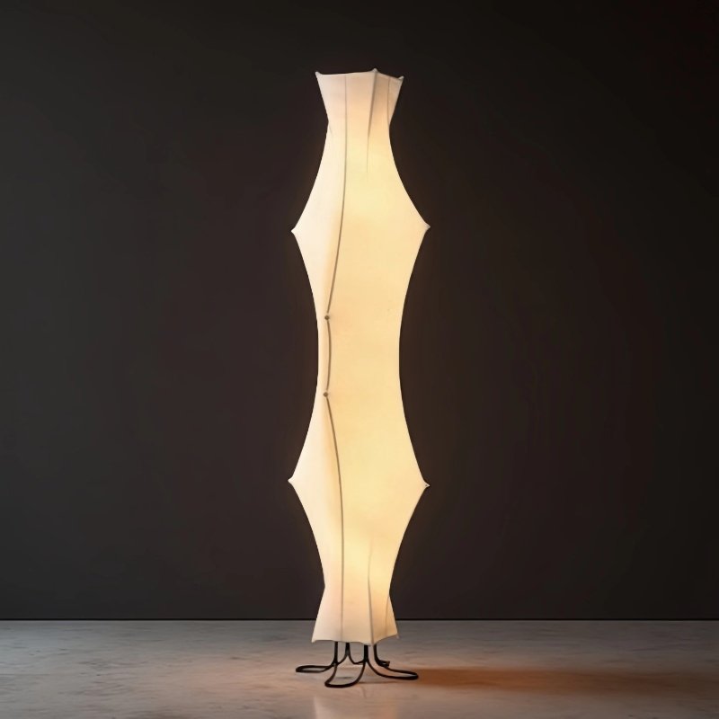 禅意蚕丝落地灯设计师款艺术民宿客厅卧室装饰简约侘寂风沙发灯