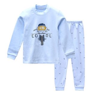 纯棉毛衫 男女童秋衣裤 津贝儿童全棉内衣套装 110码 清仓不退换