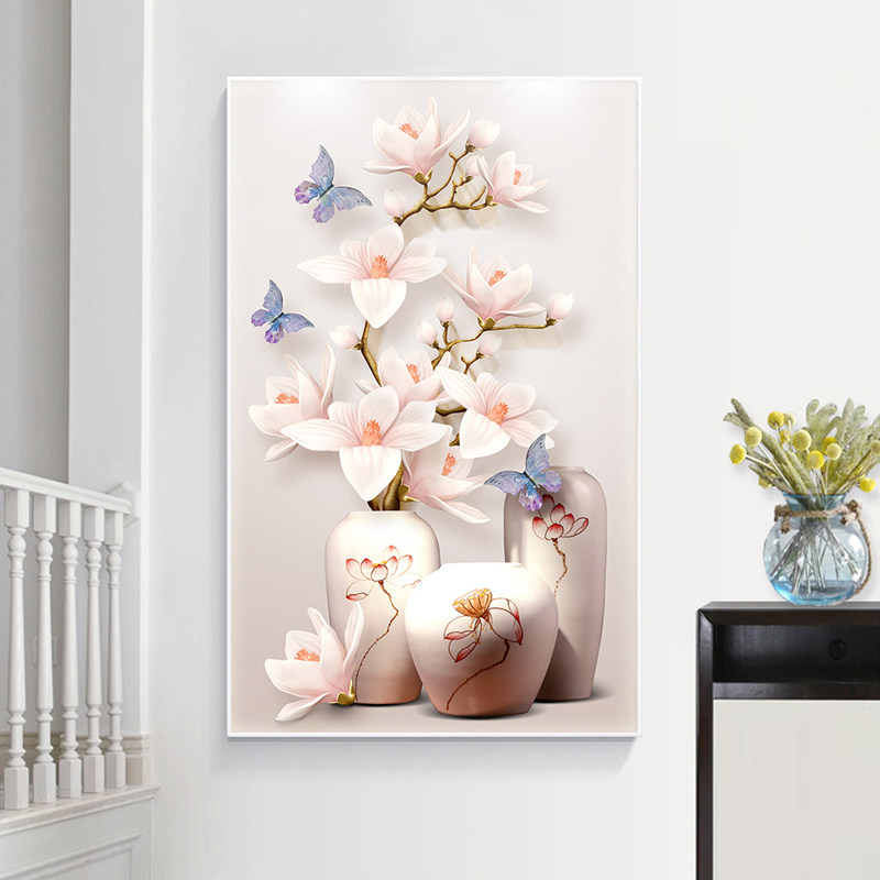 玉蘭花十字繡線繡2020新款繡客廳滿繡小件小幅挂件自己繡手工簡約在類目 居家布藝, 十字繡及工具配件, 十字繡套件中 - 來自Buy2taobao.com提供專業的淘寶代購服務