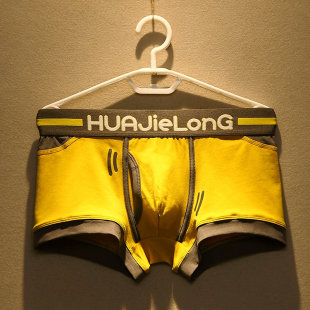 四角短裤 3男士 头条柔软透气平角潮牌卡通国潮u囊袋个性 纯棉裤 内裤