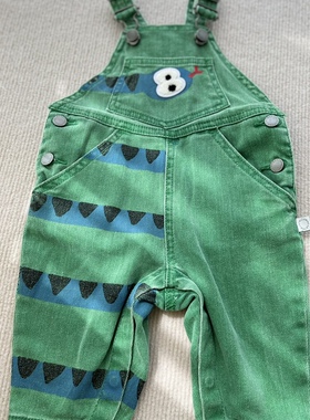 元 英国 Stell* 贪吃蛇背带裤宝宝春秋装夏季休闲长裤婴儿牛仔裤