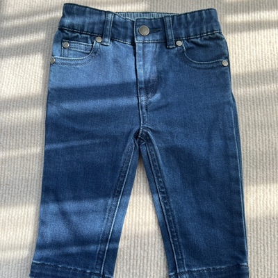元 英国 Stell* 蓝色牛仔裤 3-6个月宝宝裤子 婴儿长裤