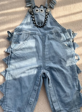 元 英国 Stell* 背带裤宝宝夏装外穿一岁夏季可爱裤子婴儿牛仔裤