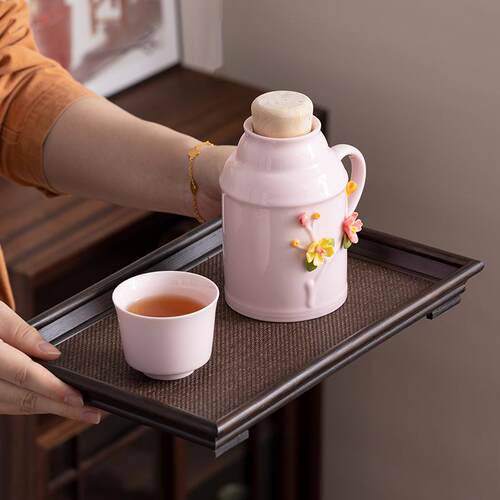 陶瓷小暖壶办公室保温壶小暖壶