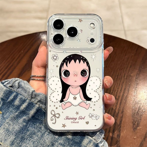 Angel Wings Jade Rabbit Precise Hole Space Soft Phone Case 适用 iPhone 17 Pro Max 16 15 14 13 Pro