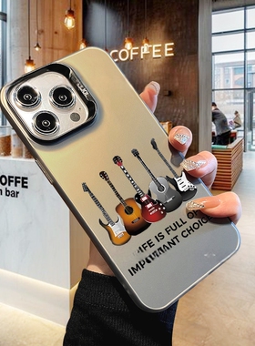 Laser guitar Case适用iphone 11 12 13 14 15 16 plus 17 pro max XR XS MAX