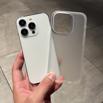 Beautiful Transparent White Slim Case Cover 适用 iPhone 17/16/15/13/14 Pro & Shockproof 防摔