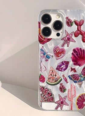 Marine shellfish starfish PC case适用iphone 11 12 13 14 15 16 plus 17 pro max