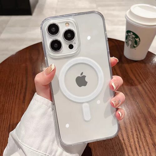 Precise Cutout Clear Magnetic Magsafe Business Minimalist Phone Case 适用 iPhone 17 Pro Max 16 15 14