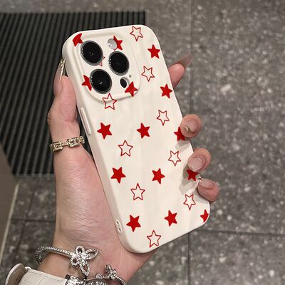 Screen Star Phone Case 适用 iPhone 17 Pro Max 16 15 14 13 Cartoon Wrinkle Soft Protective Cover
