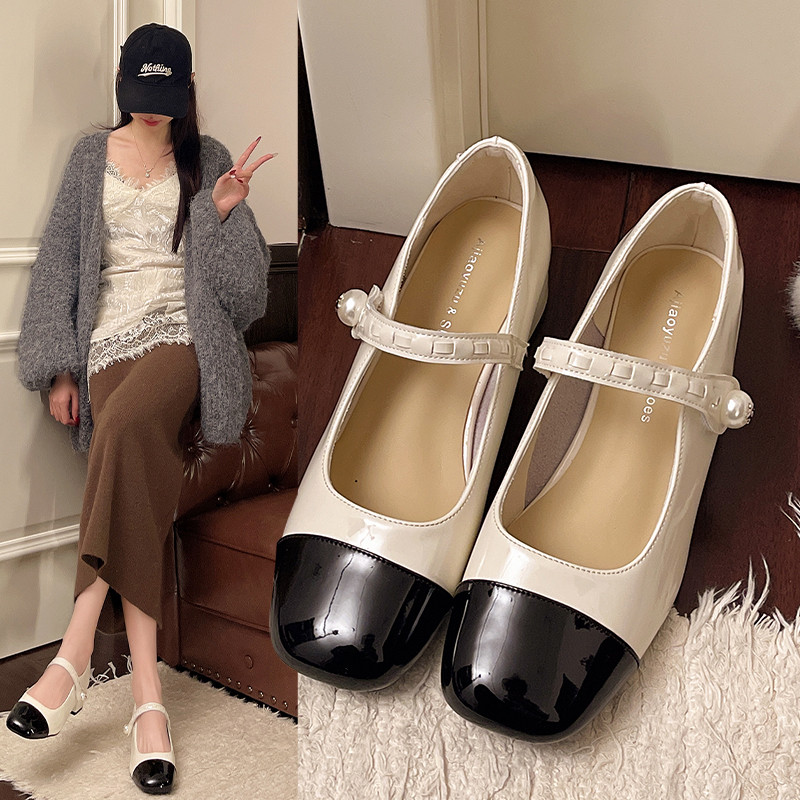 法式小香风粗跟玛丽珍女鞋2026春秋新款百搭气质温柔风中跟单鞋女,女鞋,玛丽珍鞋,淘宝优惠券,粉丝福利购,淘宝优惠卷