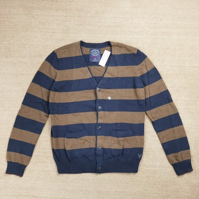 美国鹰大V领针织衫薄款开衫毛衣