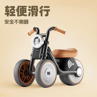 哈雷太子摩托车儿童滑行平衡扭扭车1一3岁宝宝学步车无脚踏溜溜