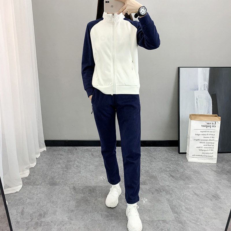 优品潮流时尚男装店情侣户外运动套装春秋韩版休闲裤夹克立领外套