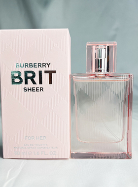 BURBERRY博柏利巴宝莉粉红恋歌粉格女士淡香水EDT50ml