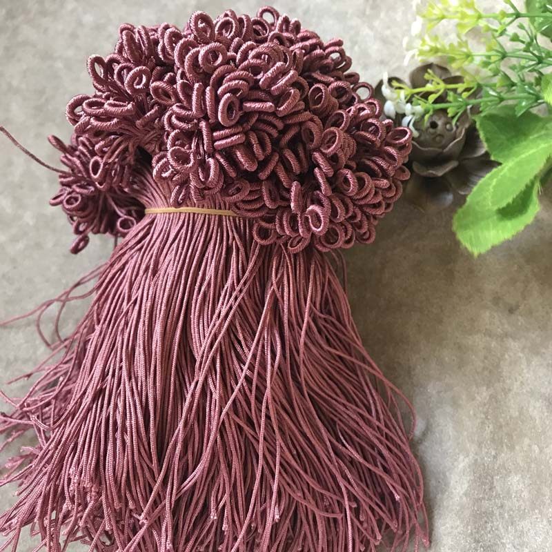 中国结线圈DIY饰品纯色真圈 单环项链线圈挂圈单拉圈单线拉圈
