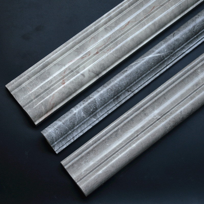 大理石线条客厅电视背景墙边框线灰色石材瓷砖装饰线人造岗石门套