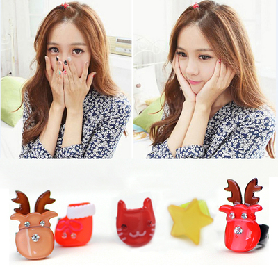 迷你圆扣刘海夹韩版儿童发饰