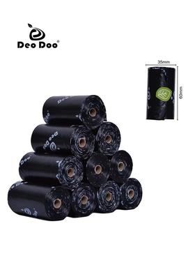 DeoDoo黑色宠物拾便袋加厚环保猫狗宠物垃圾袋便便袋遛狗捡屎袋铲