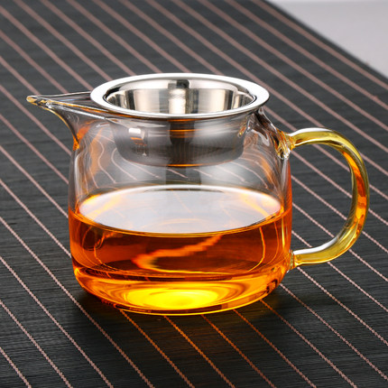 加厚耐热玻璃公道杯茶漏一体套装分茶器茶水分离高档公杯茶具配件