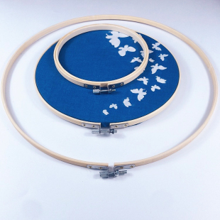 型糊染挂件绣棚圈刺绣手工diy蓝染手帕扎染绣棚蜡染材料防染糊