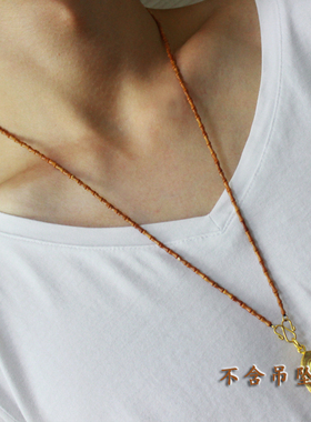 泰国佛牌竹节橄榄核毛衣链