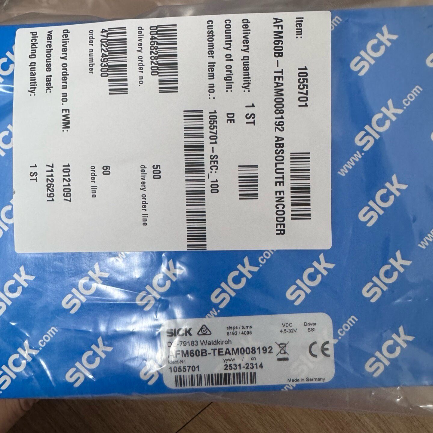 AFM60BTEAM008192西克编码器订货