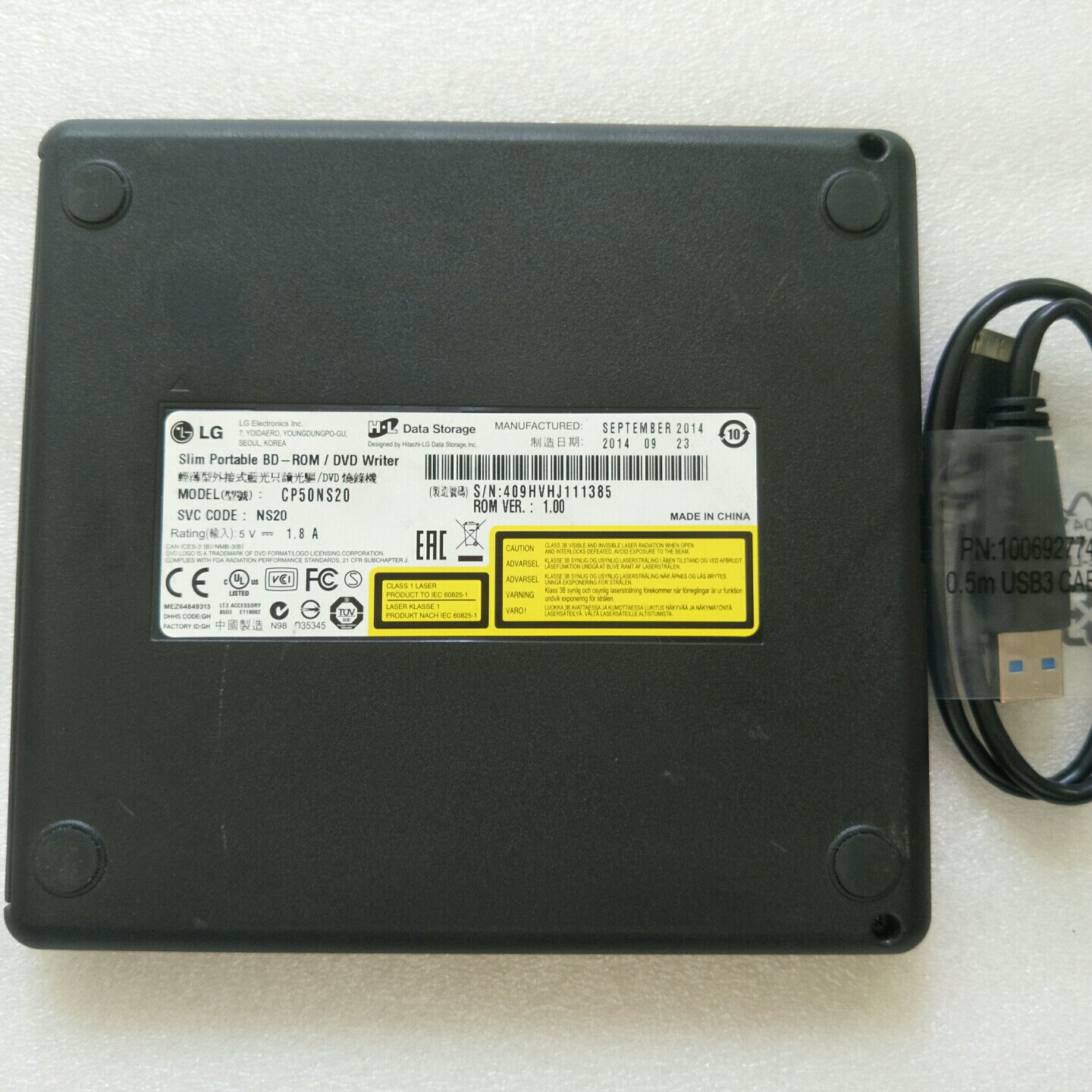 LG蓝光光驱CP50NS20