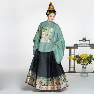 檀绾-蛇年汉服限定荔枝桂圆蛇高明制精密仿妆花马面裙新春拜年服