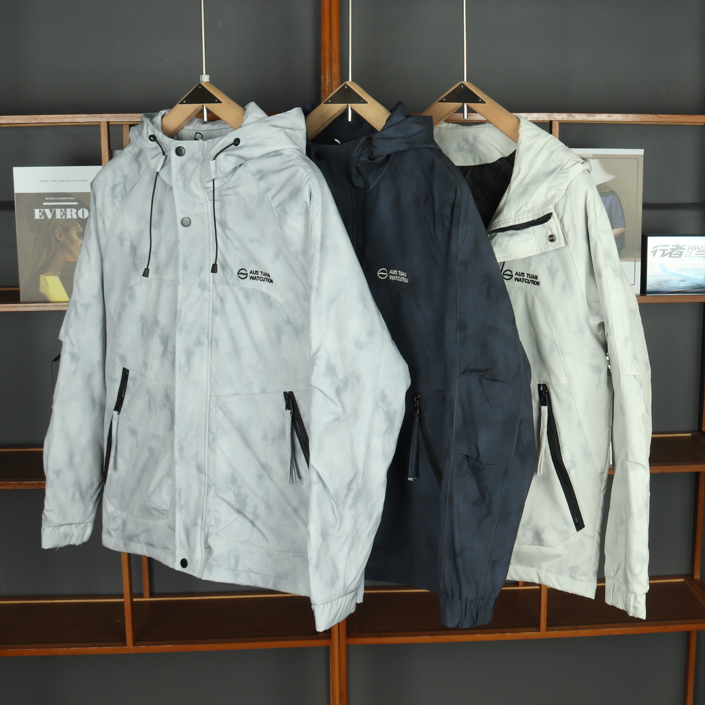 2025新款冬季男装加厚夹棉外套男