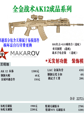 [MAKAROV]全金战术AK12 定制成品