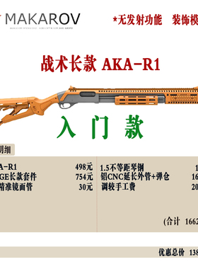 AKA870 全金R1成品加长款软弹RAGE战术套件导轨装饰不可发射模型