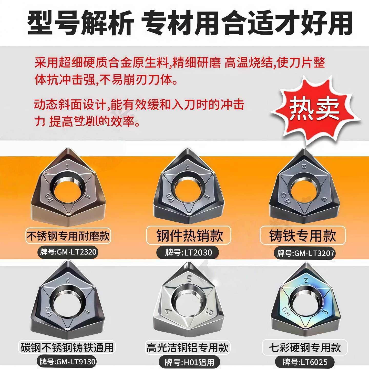 快进盖数控刀片不锈钢铸铁专用