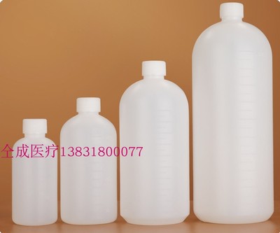 热卖加厚1000ml刻度内盖装液体的瓶子1L色精水剂pe塑料试剂药水瓶