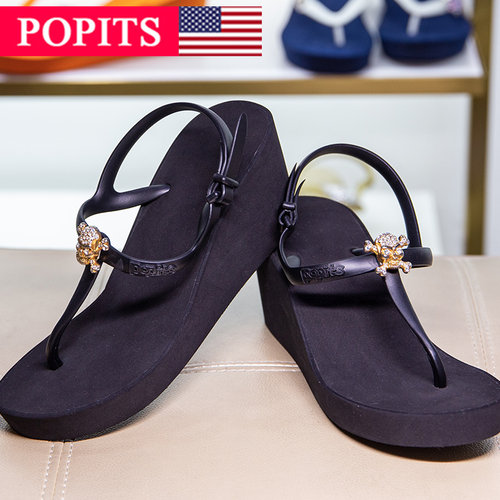 popits绑带舒适风拖鞋专柜新品